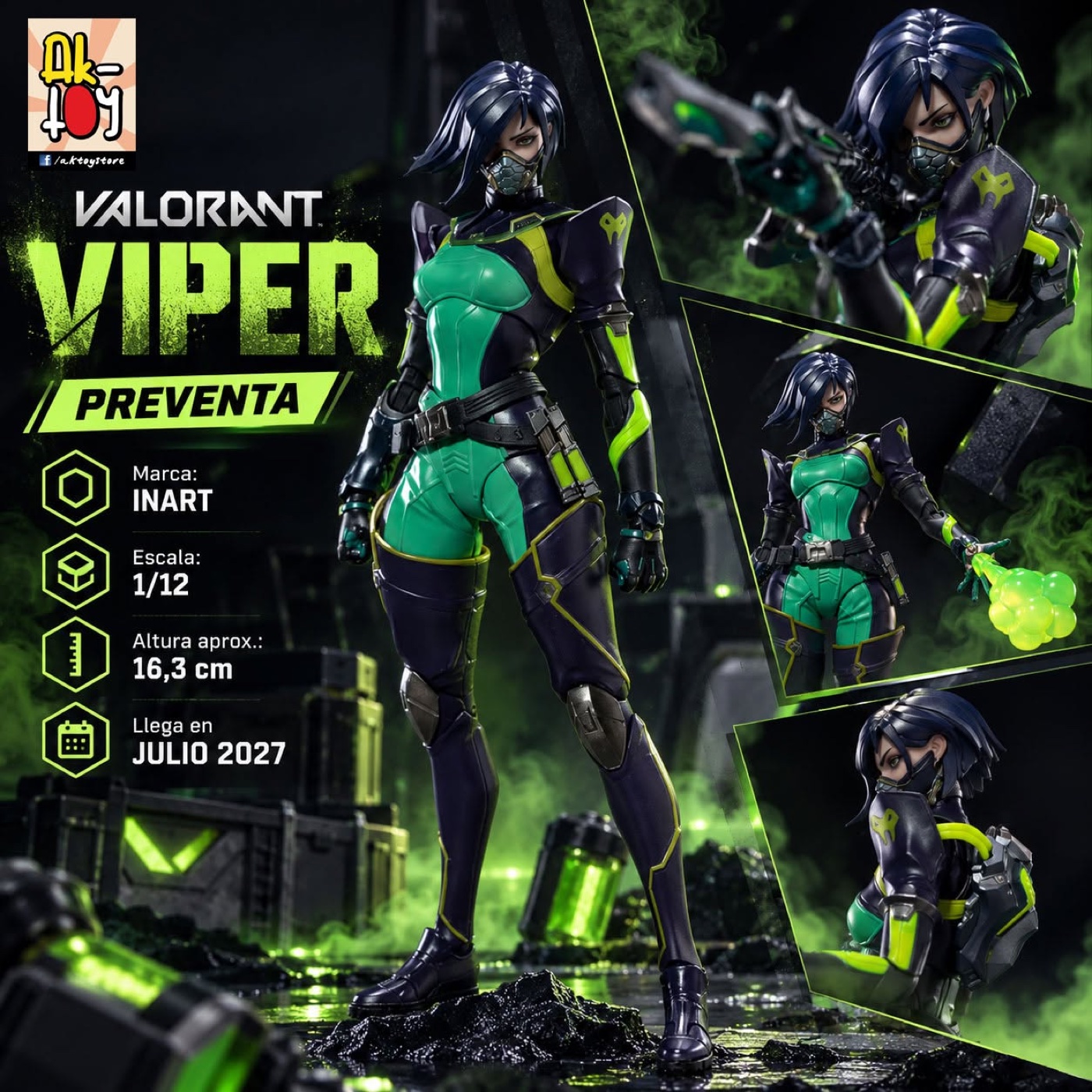 Figura Viper de Valorant a escala